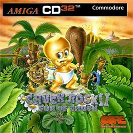 Box cover for Chuck Rock 2: Son of Chuck on the Commodore Amiga CD32.