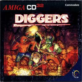 Box cover for Diggers on the Commodore Amiga CD32.