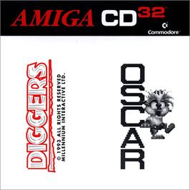 Box cover for Diggers And Oscar on the Commodore Amiga CD32.