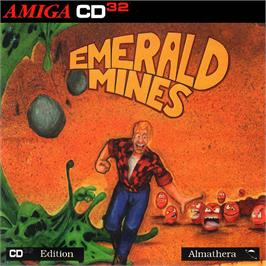 Box cover for Emerald Mines on the Commodore Amiga CD32.