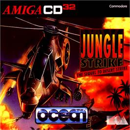 Box cover for Jungle Strike on the Commodore Amiga CD32.