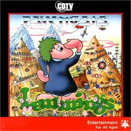 Box cover for Lemmings on the Commodore Amiga CD32.