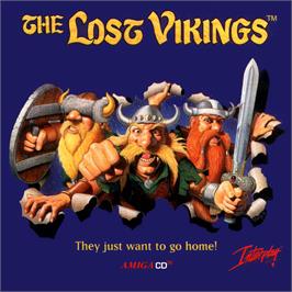 Box cover for Lost Vikings on the Commodore Amiga CD32.