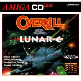 Box cover for Overkill And Lunar-c on the Commodore Amiga CD32.