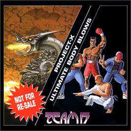 Box cover for Project-x And Ultimate Body Blows on the Commodore Amiga CD32.