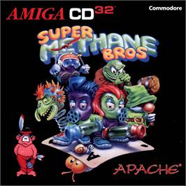 Box cover for Super Methane Bros. on the Commodore Amiga CD32.