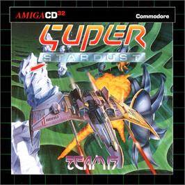 Box cover for Super Stardust on the Commodore Amiga CD32.