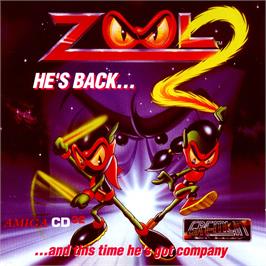 Box cover for Zool 2 on the Commodore Amiga CD32.
