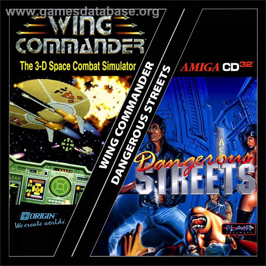 Dangerous Streets & Wing Commander - Commodore Amiga CD32 - Artwork - Box