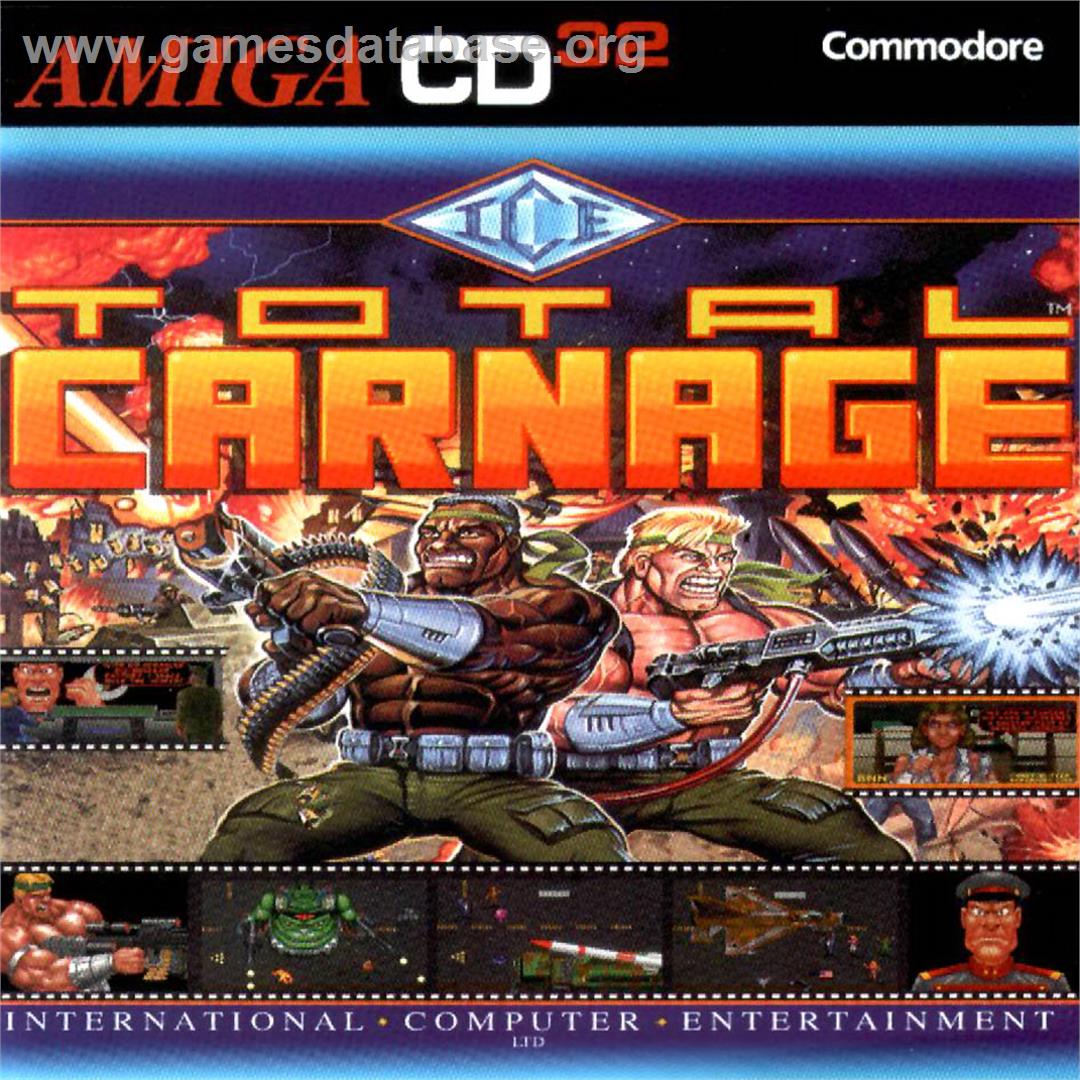Total Carnage - Commodore Amiga CD32 - Artwork - Box