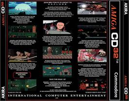 Box back cover for Akira on the Commodore Amiga CD32.