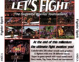 Box back cover for Fightin' Spirit on the Commodore Amiga CD32.