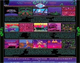 Box back cover for Gulp! on the Commodore Amiga CD32.