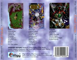 Box back cover for Pinball Prelude on the Commodore Amiga CD32.