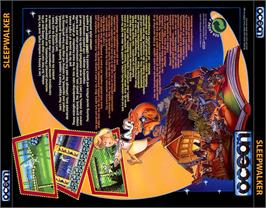 Box back cover for Sleepwalker on the Commodore Amiga CD32.