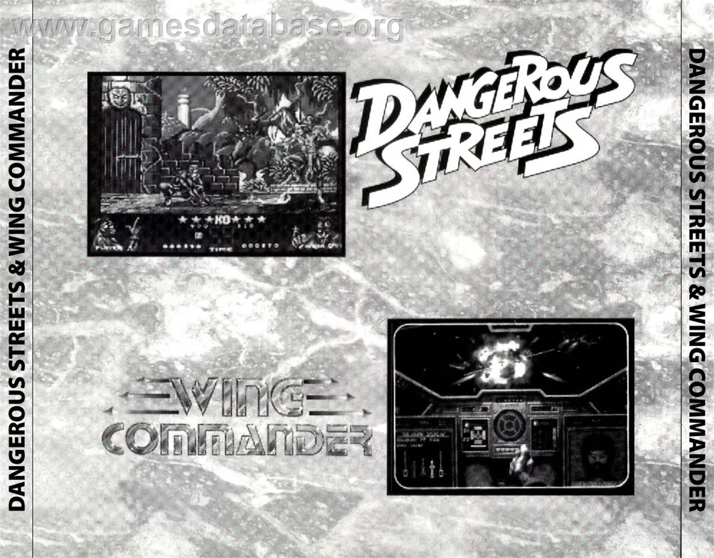 Dangerous Streets And Wing Commander - Commodore Amiga CD32 - Artwork - Box Back
