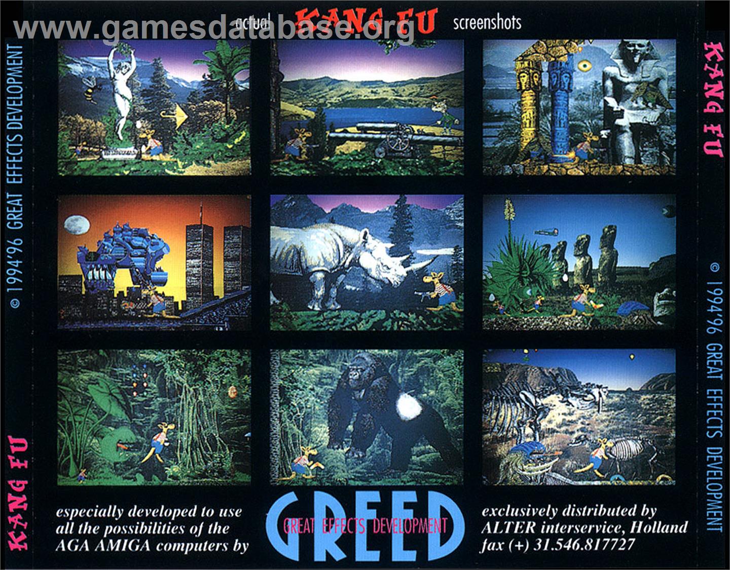 Kang Fu - Commodore Amiga CD32 - Artwork - Box Back