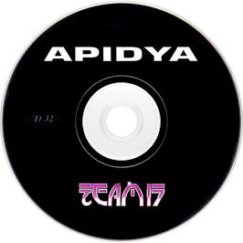 Artwork on the Disc for Apidya on the Commodore Amiga CD32.