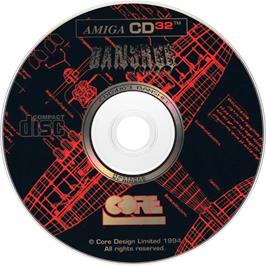 Artwork on the Disc for Banshee on the Commodore Amiga CD32.
