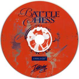 Artwork on the Disc for Battle Chess on the Commodore Amiga CD32.