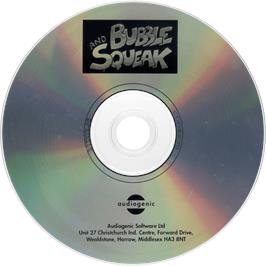 Artwork on the Disc for Bubble and Squeak on the Commodore Amiga CD32.