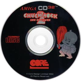Artwork on the Disc for Chuck Rock 2: Son of Chuck on the Commodore Amiga CD32.