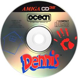 Artwork on the Disc for Dennis on the Commodore Amiga CD32.