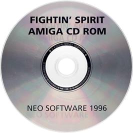 Artwork on the Disc for Fightin' Spirit on the Commodore Amiga CD32.