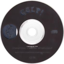 Artwork on the Disc for Gulp! on the Commodore Amiga CD32.