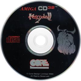 Artwork on the Disc for Heimdall 2: Into the Hall of Worlds on the Commodore Amiga CD32.