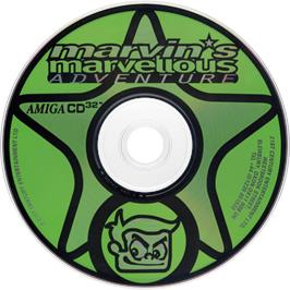 Artwork on the Disc for Marvin's Marvellous Adventure on the Commodore Amiga CD32.