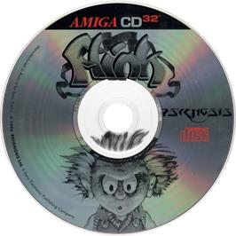 Artwork on the Disc for Misadventures of Flink on the Commodore Amiga CD32.