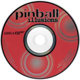 Artwork on the Disc for Pinball Illusions on the Commodore Amiga CD32.