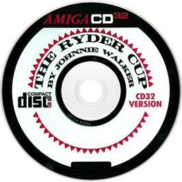Artwork on the Disc for Ryder Cup - Johnnie Walker on the Commodore Amiga CD32.