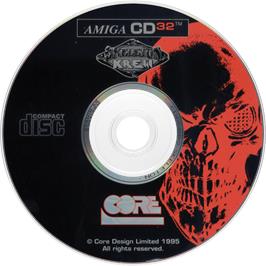 Artwork on the Disc for Skeleton Krew on the Commodore Amiga CD32.