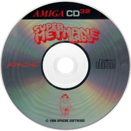 Artwork on the Disc for Super Methane Bros. on the Commodore Amiga CD32.