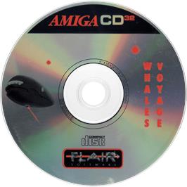 Artwork on the Disc for Whale's Voyage on the Commodore Amiga CD32.