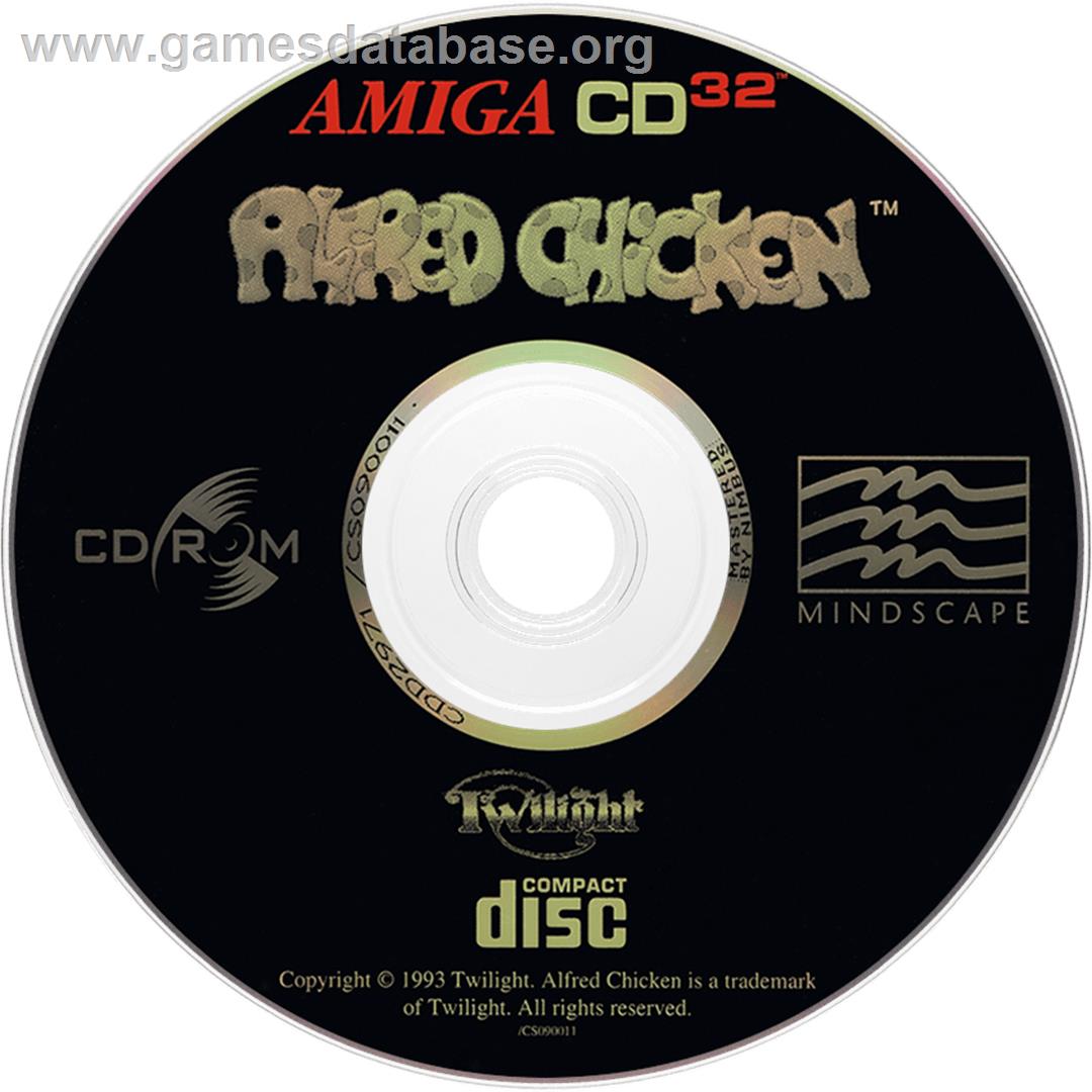 Alfred Chicken - Commodore Amiga CD32 - Artwork - Disc