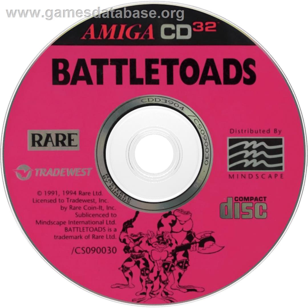 Battle Toads - Commodore Amiga CD32 - Artwork - Disc