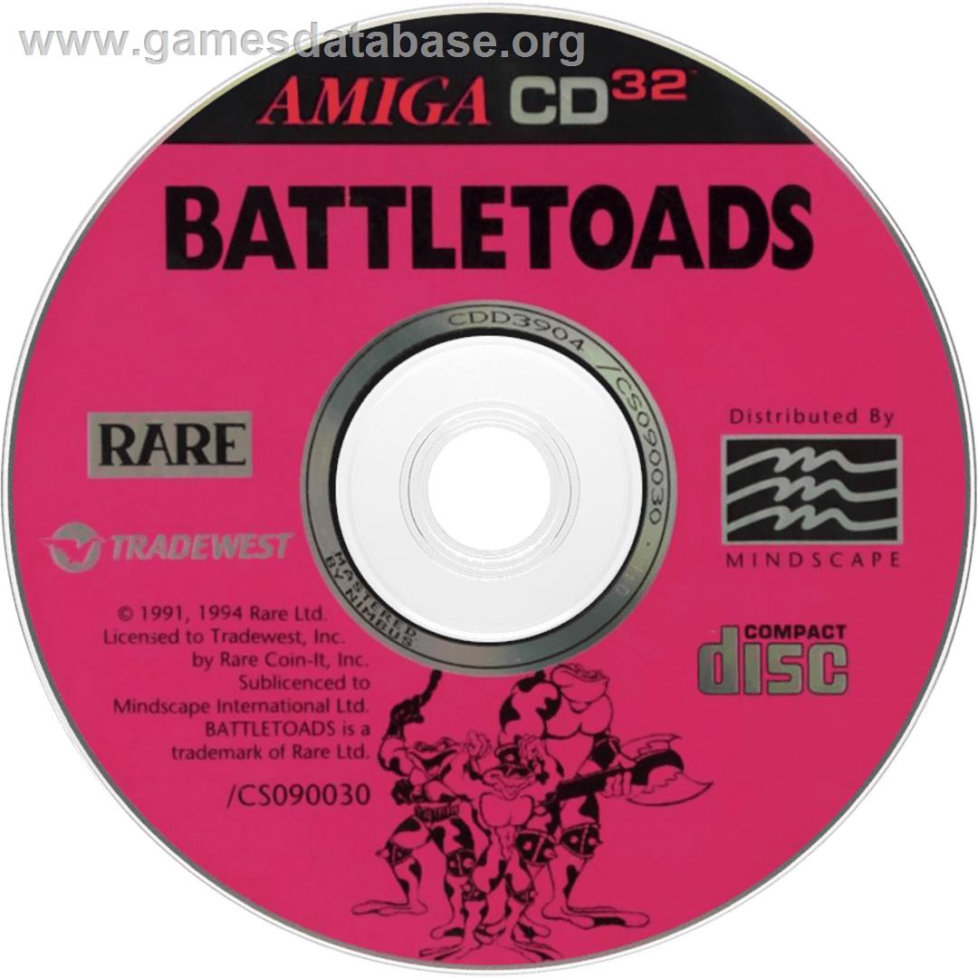 Battletoads - Commodore Amiga CD32 - Artwork - Disc