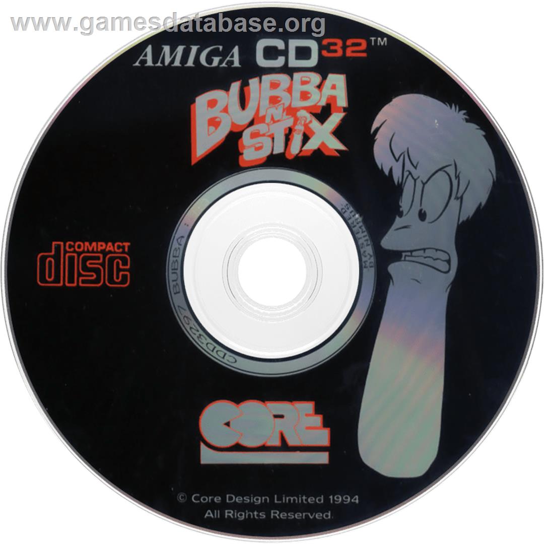 Bubba 'n' Stix - Commodore Amiga CD32 - Artwork - Disc
