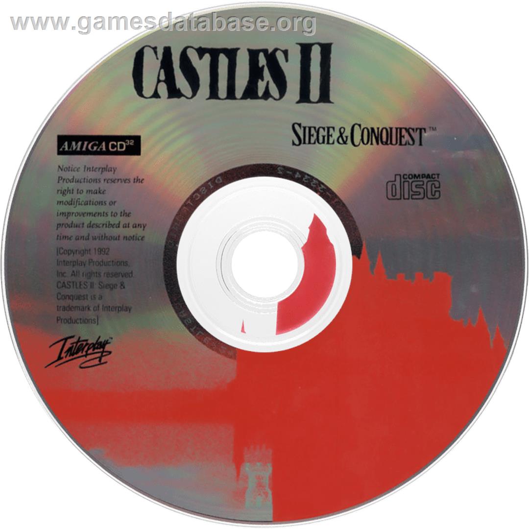 Castles 2: Siege & Conquest - Commodore Amiga CD32 - Artwork - Disc