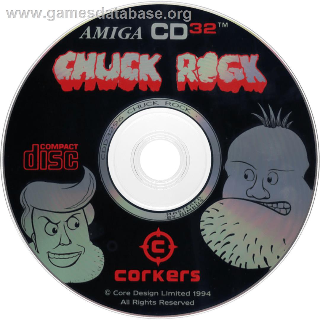 Chuck Rock - Commodore Amiga CD32 - Artwork - Disc