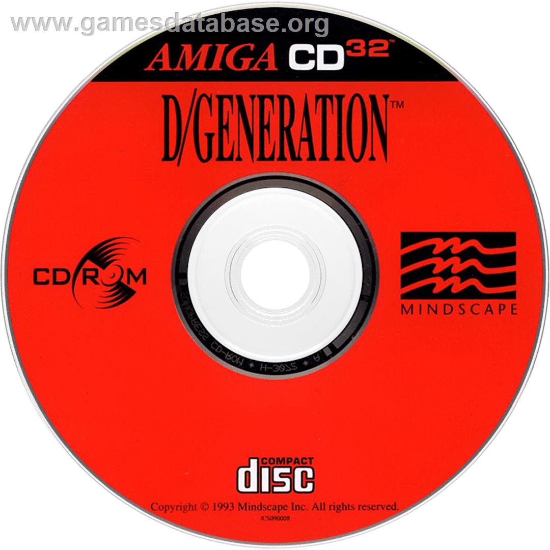 D/Generation - Commodore Amiga CD32 - Artwork - Disc