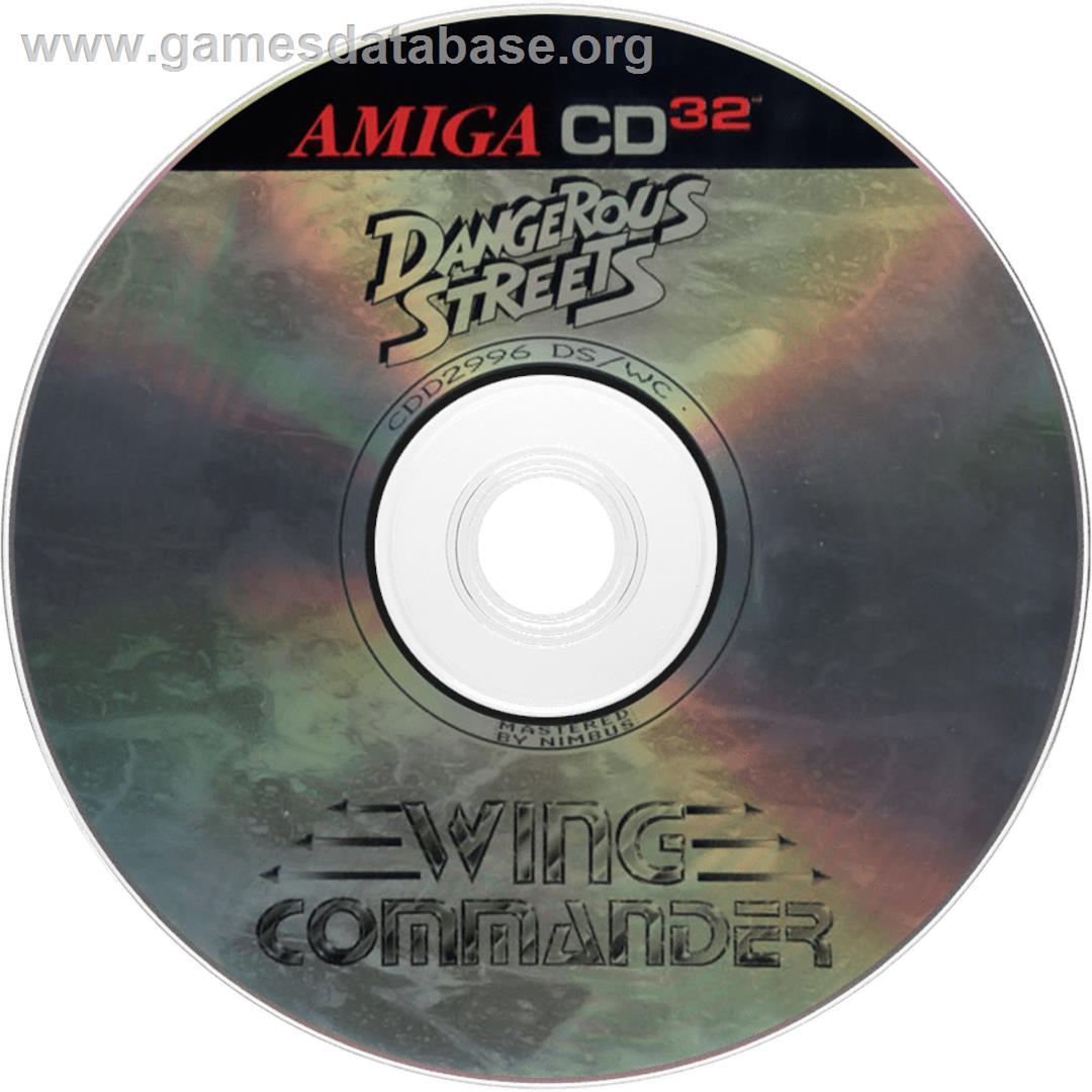 Dangerous Streets & Wing Commander - Commodore Amiga CD32 - Artwork - Disc