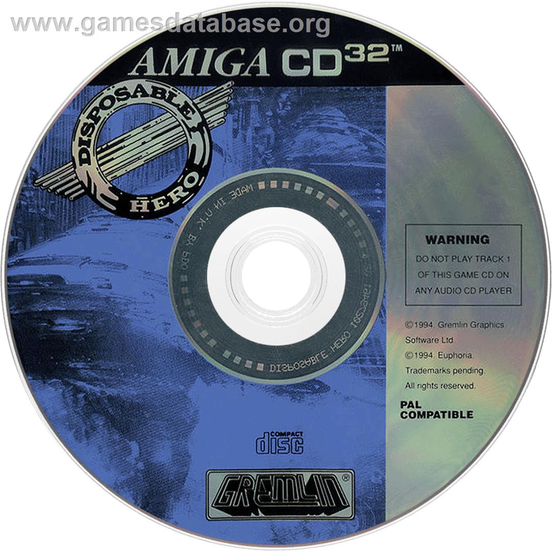 Disposable Hero - Commodore Amiga CD32 - Artwork - Disc