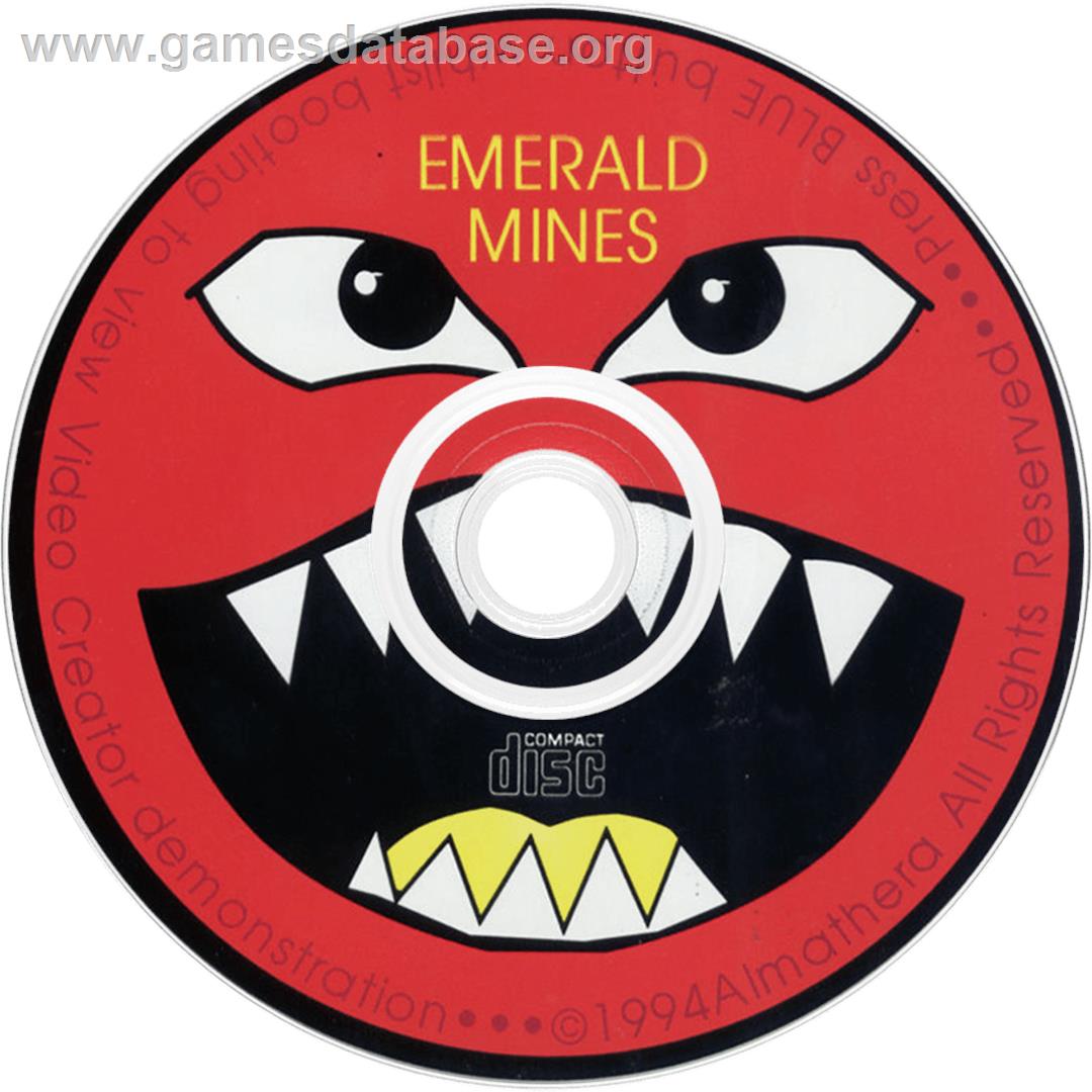 Emerald Mines - Commodore Amiga CD32 - Artwork - Disc