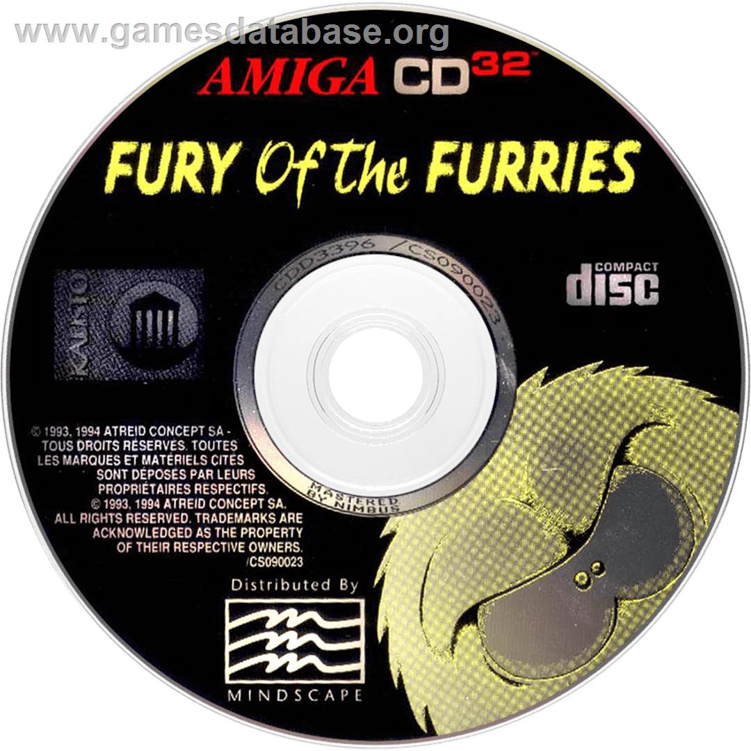 Fury Of The Furries - Commodore Amiga CD32 - Artwork - Disc