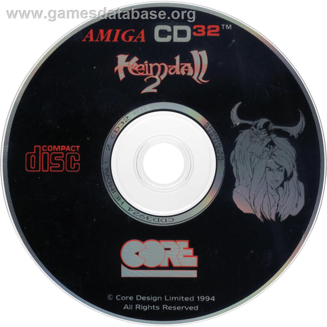 Heimdall 2: Into the Hall of Worlds - Commodore Amiga CD32 - Artwork - Disc