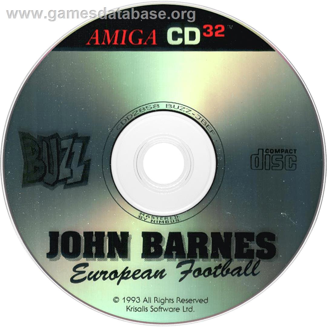 John Barnes' European Football - Commodore Amiga CD32 - Artwork - Disc